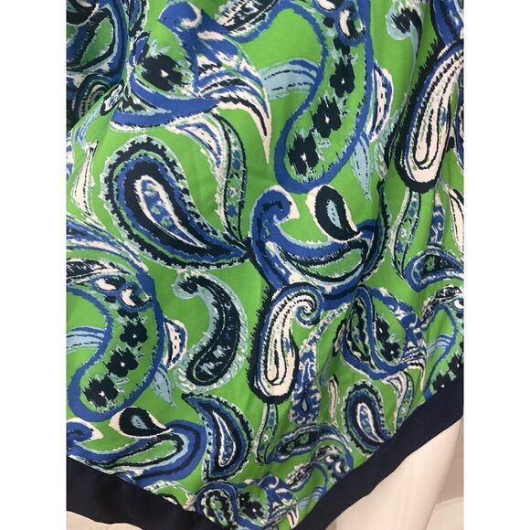 Asymmetrical Paisley Print Blouse / Tunic Size M - Picture 5 of 6